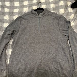 Tommy Bahama 1/4 zip jacket/sweatshirt XL Reversible Black/Grey